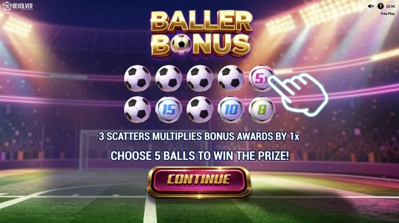 Trophy Spins World Cup 26 - skrin utama dengan grid dan trofi